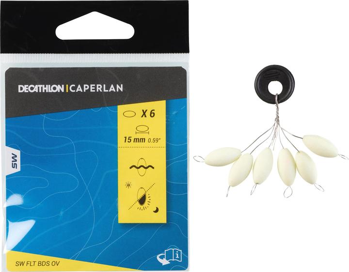 Image du produit Caperlan Perle ovale 15 mm phosphorescente (1.50 cm)