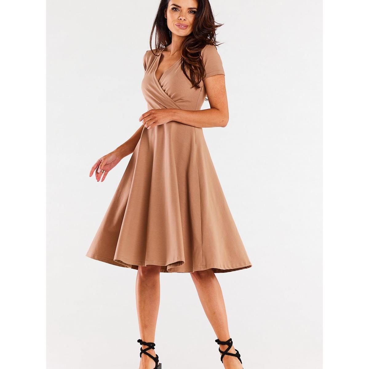 Infinite You, Damen, Kleider, Alltagskleid, Beige, (L)