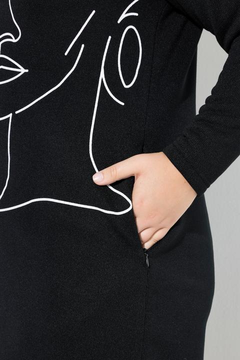 Produktbild Miamoda Strickfleece-Jacke, leicht tailliert, Lady-Print (44)