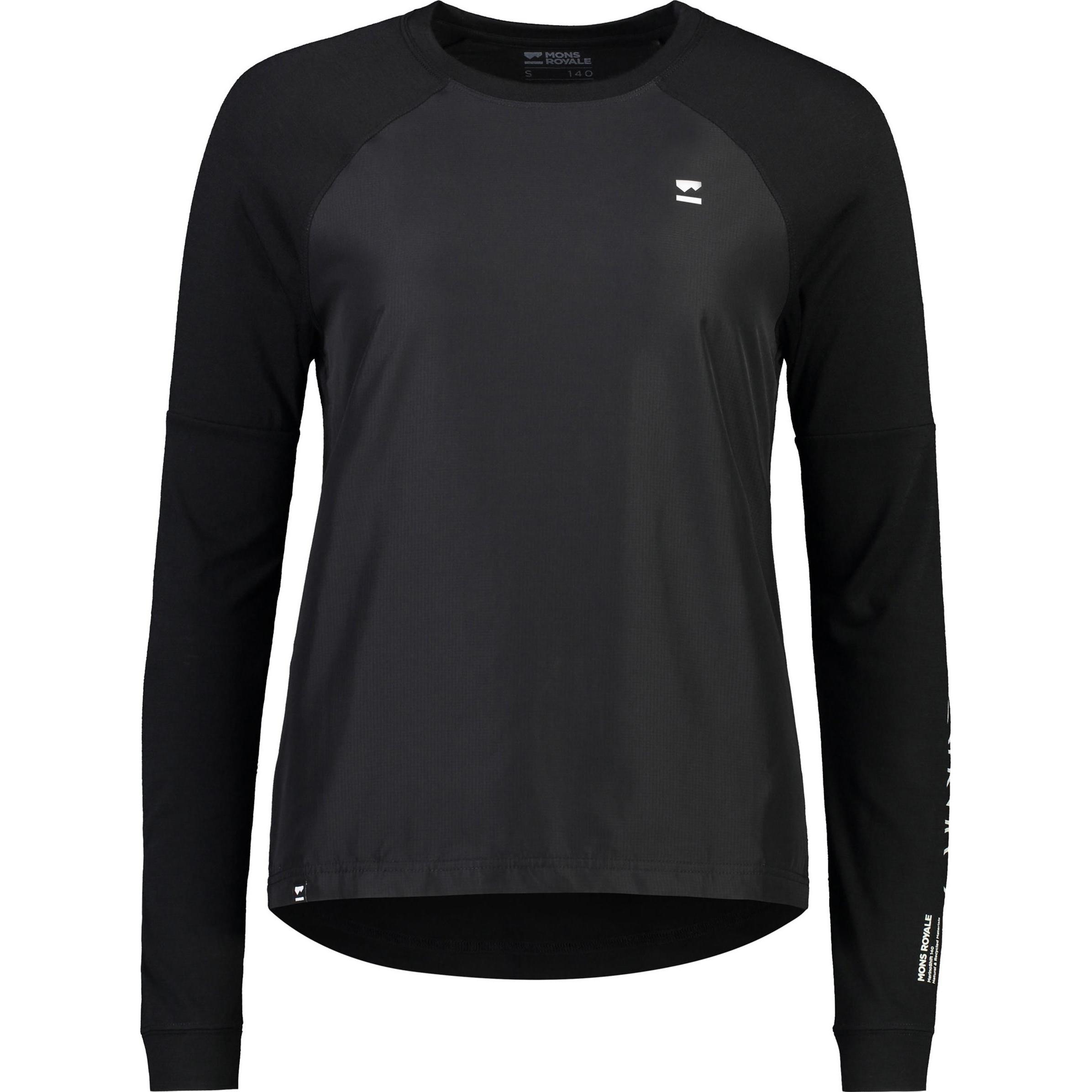Mons Royale, Damen, Velotrikot, Women's Tarn Merino Shift Wind Jersey (XS), Schwarz, XS