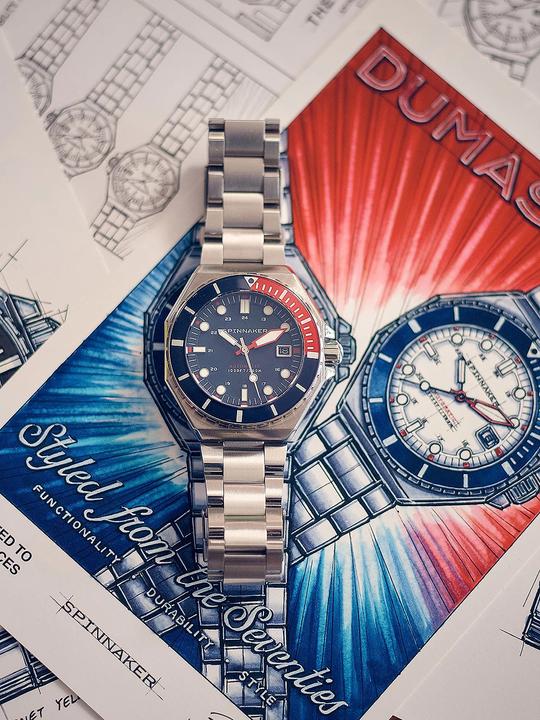 Image du produit Spinnaker SP-5081-JJ Dumas Automatique Montre Homme 44mm 30ATM (Montre de plongée, 44 mm)