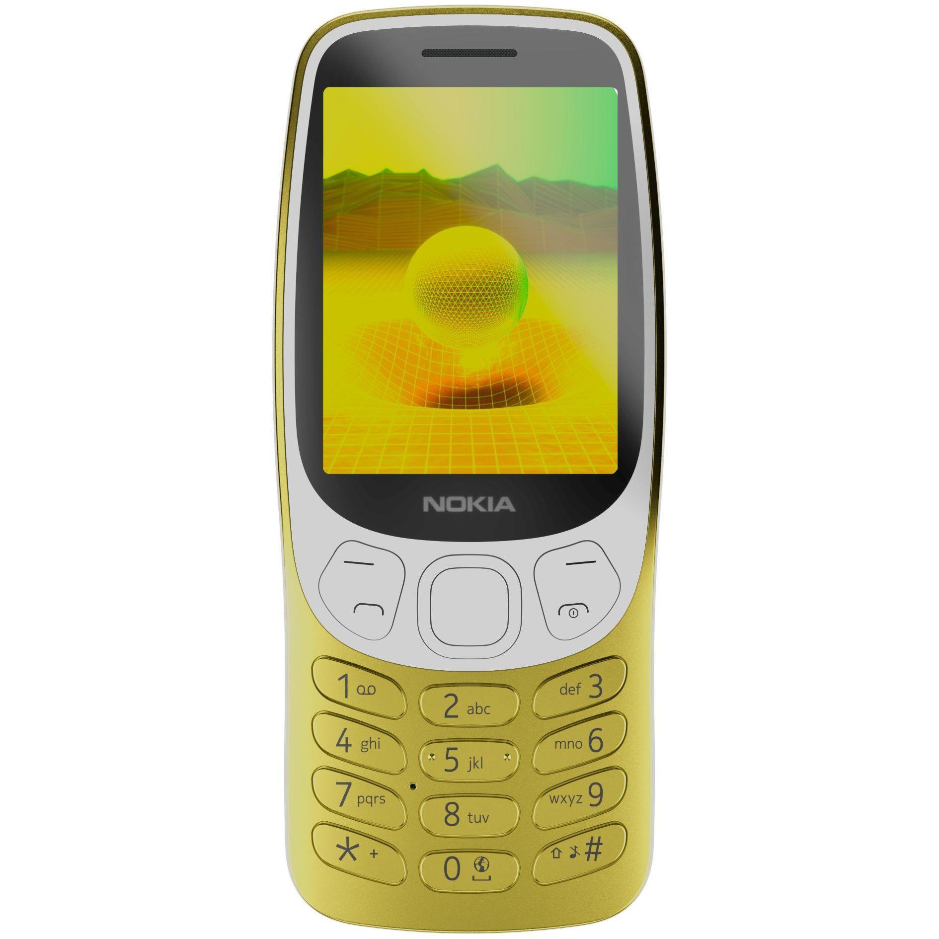 Nokia 3210 (2024) (2.40", 2 Mpx, 4G), Tastenhandy, Gold