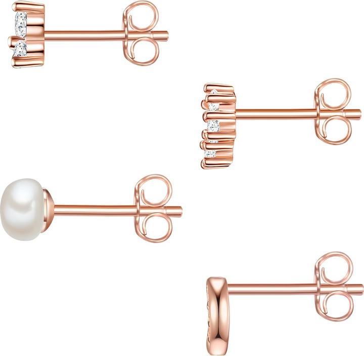 Produktbild Lulu & Jane Damen Set (Ohrringe 2er) Halbmond Messing - 35802 (Messing)