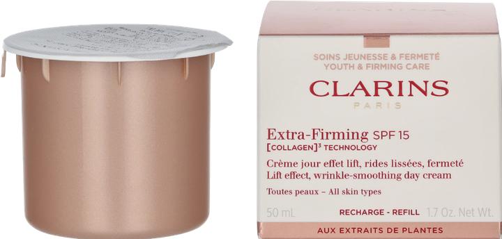 Image du produit Clarins Extra-Firming Jour SPF 15 (COLLAGEN)³ TECHNOLOGY Toutes Peaux Refill (Crème solaire visage, SPF 15, 50 ml, 50 g)