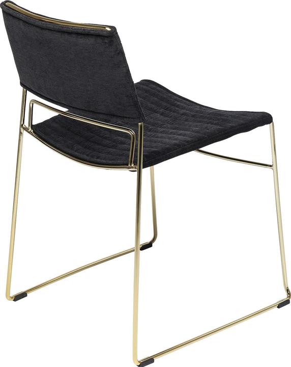Image du produit Kare Design Chaise Hugo noir/doré