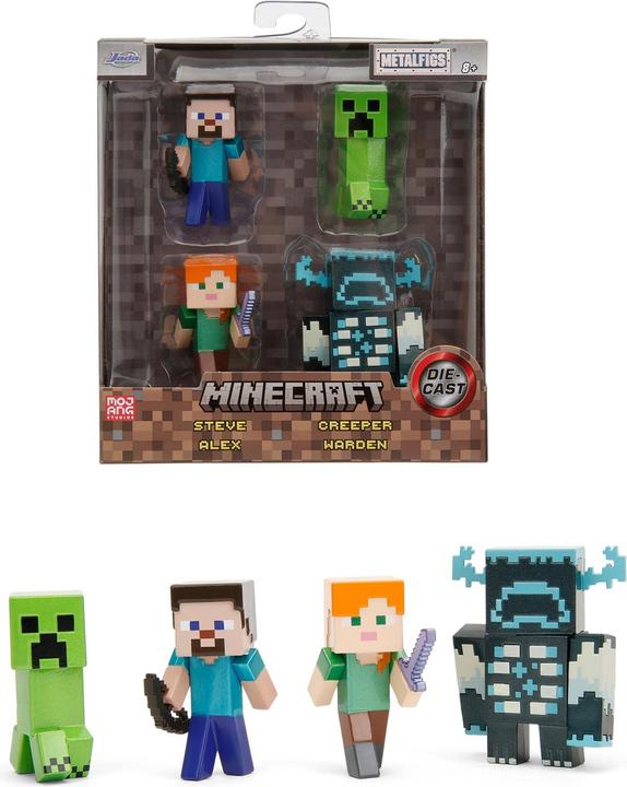 Actual product image Jada Minecraft 4-Pack