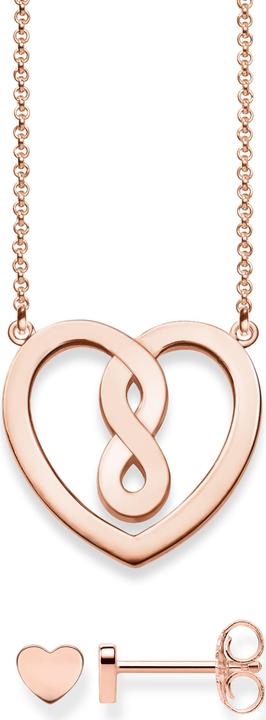 Image du produit Thomas Sabo Chaîne et boucles d'oreilles Saint-Valentin (Argent, 42 cm)