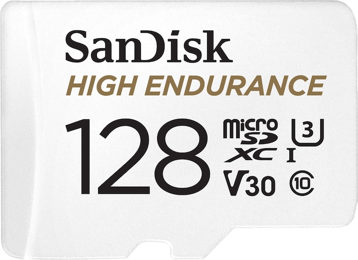 SanDisk High Endurance (128 Go, microSDXC, U3, UHS-I)