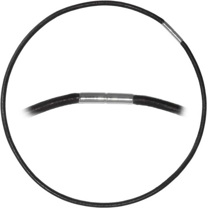 Produktbild Bijouteria Schlichte Halskette (Edelstahl, Leder, 45 cm)