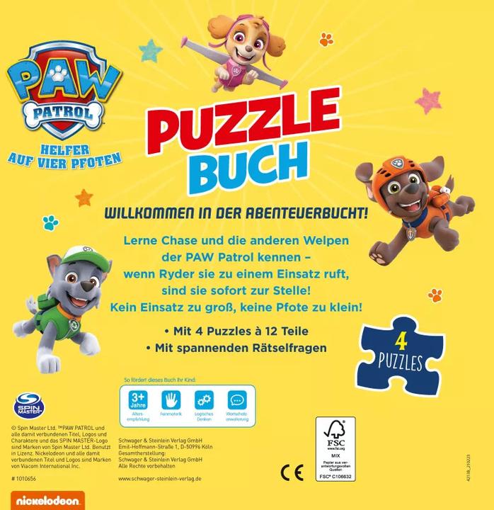 Actual product image PAW Patrol Puzzlebuch (German, Catherine Bensch, 2018)