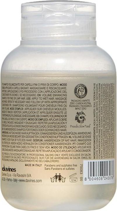 Immagine prodotto Davines Cura dei capelli essenziale - VOLU Shampoo (75 ml, Shampoo liquido)