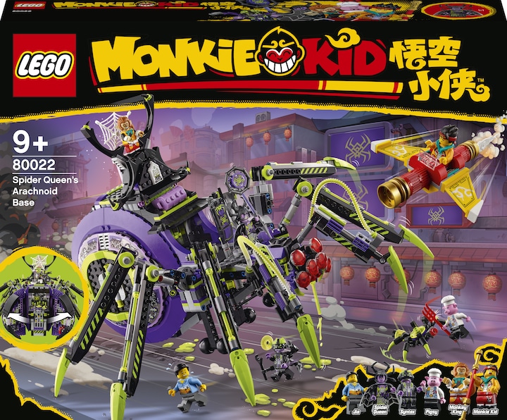 LEGO Quartier generale della Regina dei Ragni (80022, Set LEGO rari, LEGO Monkie Kid)