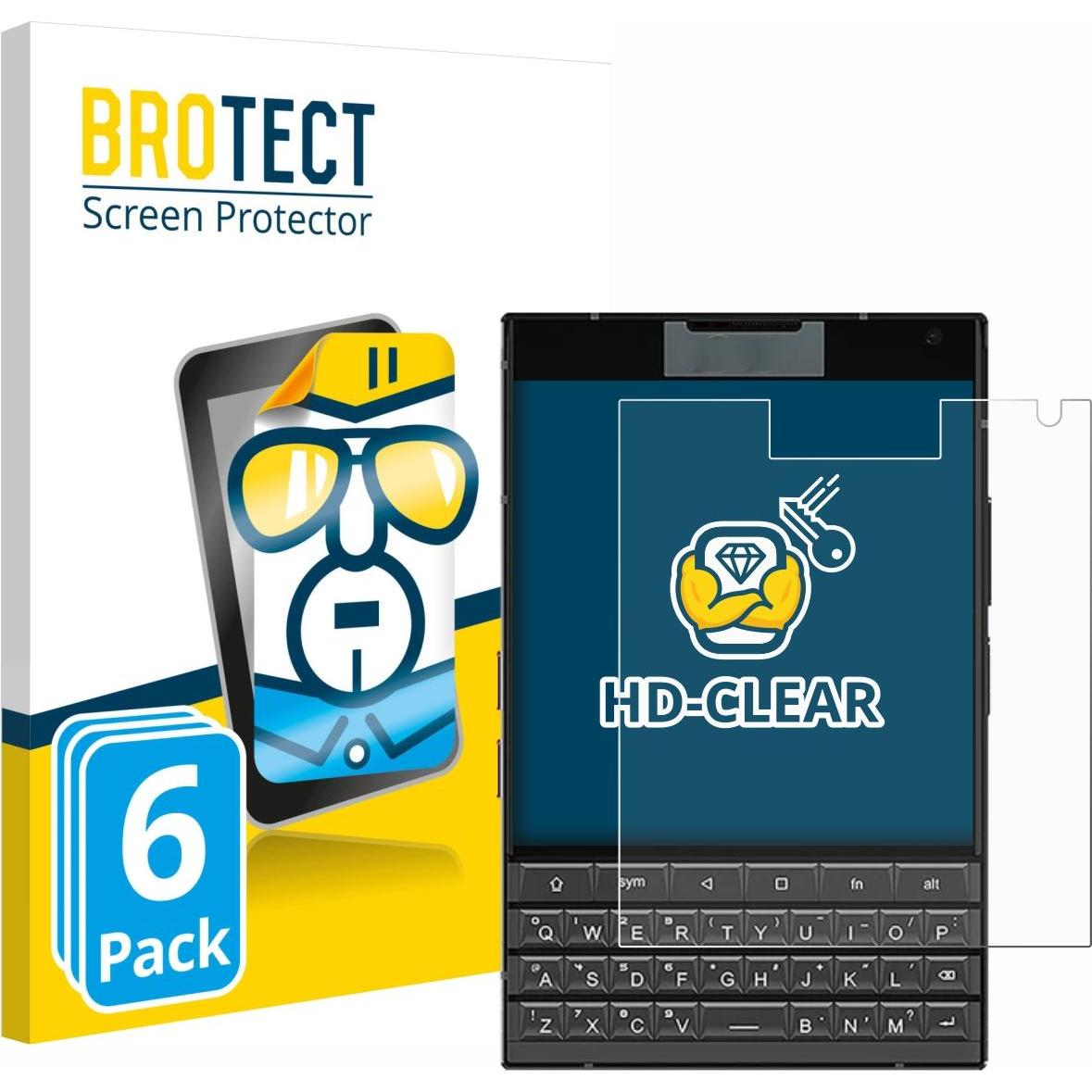BROTECT Pellicola Trasparente (6 pz., Unihertz Titan Pocket), Pellicola protettiva smartphone, Trasparente