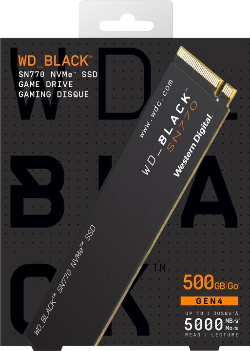 Produktbild WD Black SN770 (500 GB, M.2 2280)