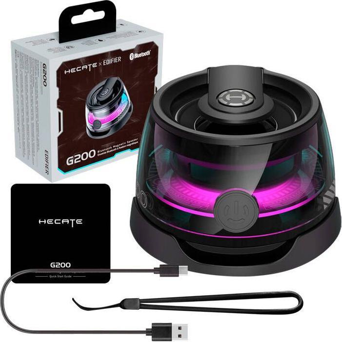 Produktbild Edifier Magnetic Speaker | G200 | 3 W | Bluetooth | Black | 4 Ω | Portable | Wireless connection (1 Stk., 3 W)