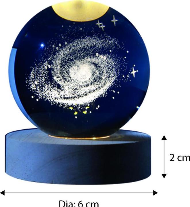 Image du produit i-Total Lampe Boule de verre petite Galaxie