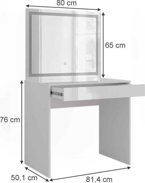 Actual product image Vicco Sherry with LED mirror