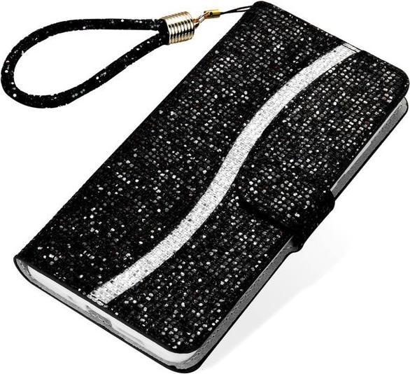 Immagine prodotto MU Style Copertina in pelle glitterata con strisce (Apple iPhone 7, Apple iPhone 8, Apple iPhone SE (seconda generazione), Apple iPhone SE (terza generazione))