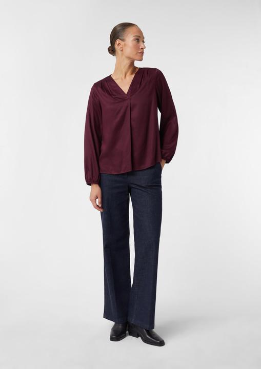 Immagine prodotto Comma Bluse Satinierte Viskose-Bluse mit Faltendetails (32)