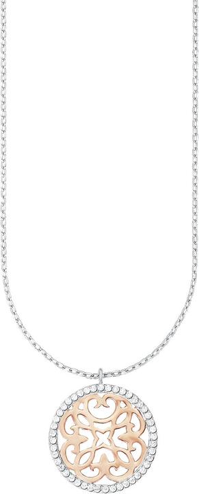 Immagine prodotto Amor Collana regolabile in lunghezza (42+3 cm di estensione della catena) con ciondolo lungo circa 1,8 cm (Argento)