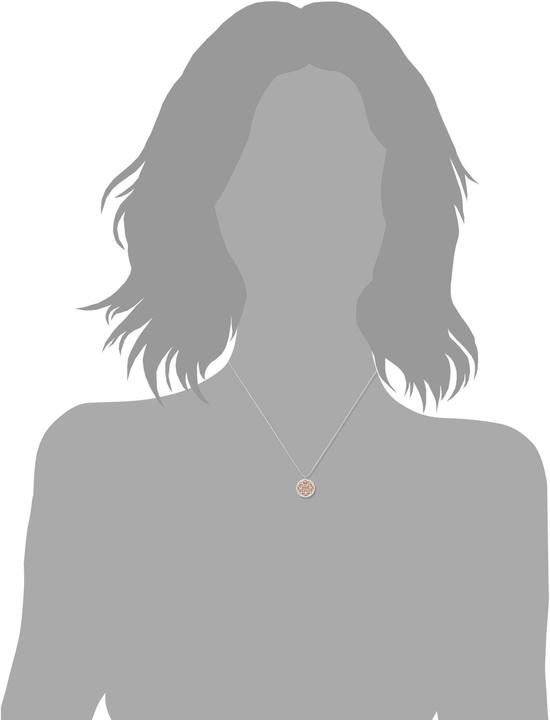 Immagine prodotto Amor Collana regolabile in lunghezza (42+3 cm di estensione della catena) con ciondolo lungo circa 1,8 cm (Argento)