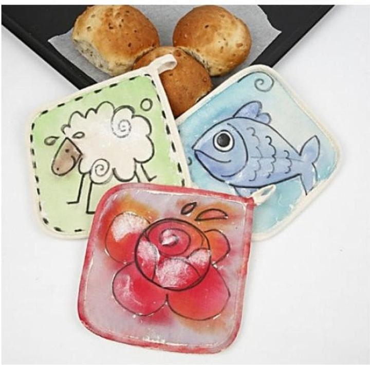 Produktbild Creativ Company Topflappen weiss (Baumwolle, Polyester)