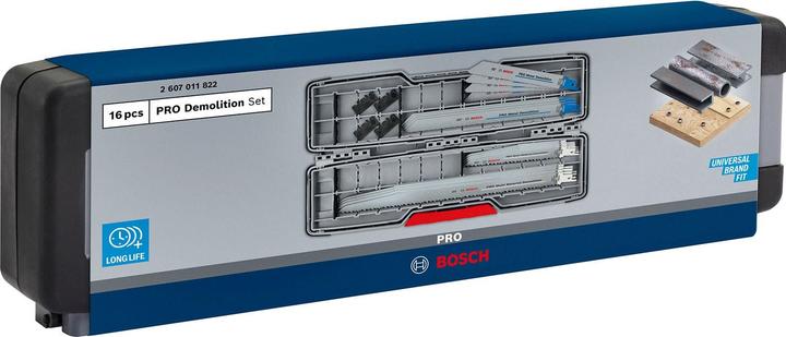 Image du produit Bosch Professional Zubehör PRO Tough Box Demolition Set de feuilles, 16 pcs.
