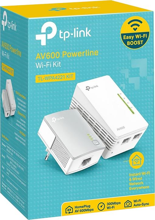 Productafbeelding TP-Link Powerline TL-WPA4221 KIT (600 Mbit/s)