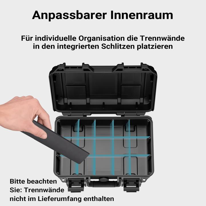 Produktbild Wiltec Universalkoffer 32x22,9x11,2cm wasserdicht Transportkoffer Schutzkoffer