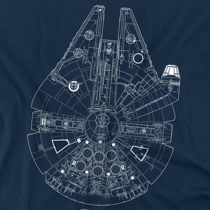 Produktbild Star Wars Millenium Lines TShirt (4XL)