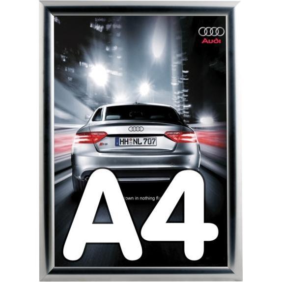 Twinco, Informationsschild, Klapprahmen TWIN LIGHT A4 t/Wand - 25 mm Alu 0,1x250x350mm (1Stk)