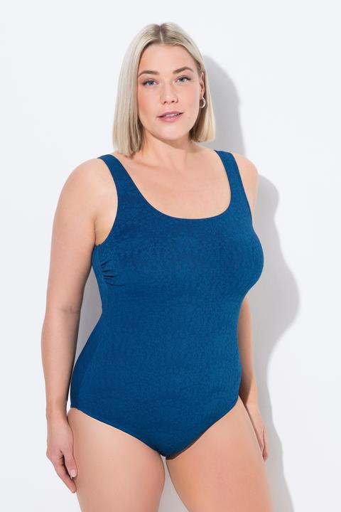 Actual product image Ulla Popken Lace Texture Cupless Swimsuit (50, 52)
