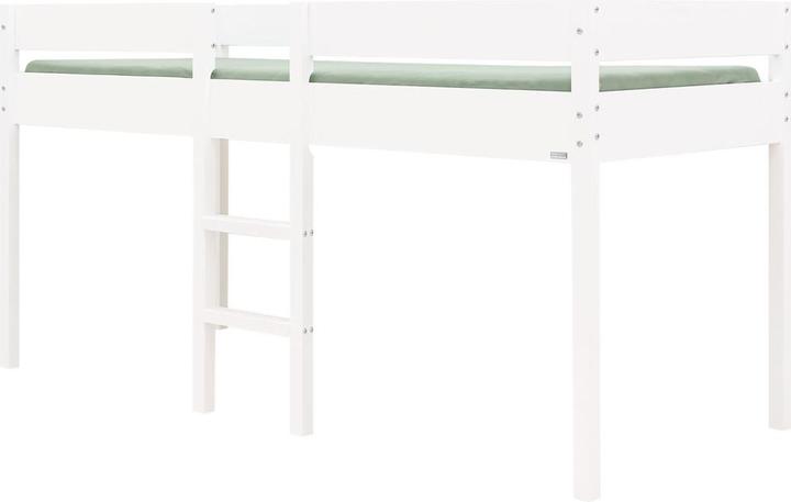 Actual product image ToiToiKids Half Loft Bed 90x200 Mick White (90 x 200 cm)
