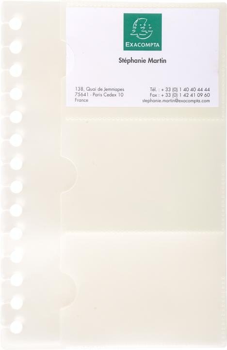 Produktbild Exacompta Exacard Einlagen (19 x 12.5 cm)