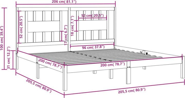 Actual product image vidaXL Vitko (200 x 200 cm)