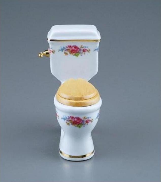 Actual product image Reutter 001.770/1 - Toilet "Dresden Rose", miniature