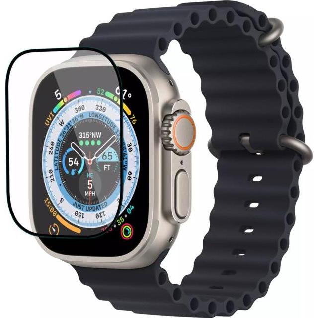 JCPAL iClara Tempered Glass Screen Protector (with EasyOn Installer) for Apple Watch Ultra - 49mm, Smartwatch Zubehör