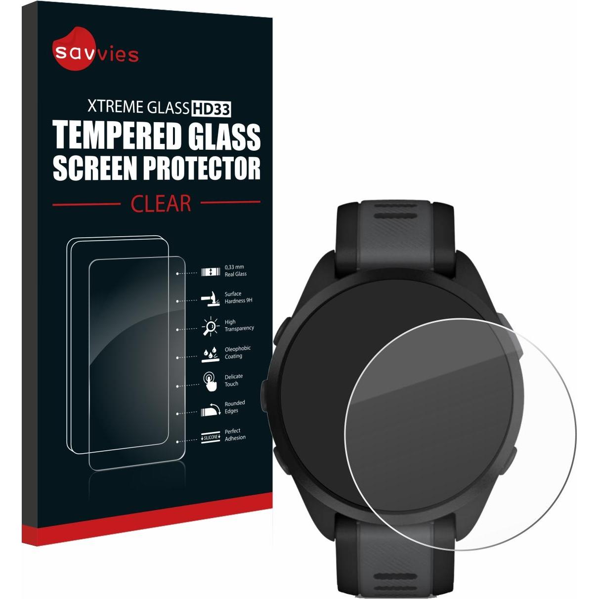 Thumbnail - Savvies Panzerglas Schutzglas Displayschutz, Smartwatch Schutzfolie, Transparent
