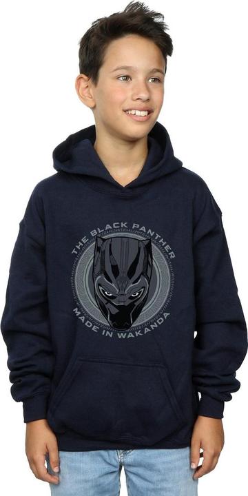 Immagine prodotto Black Panther Made in Wakanda Felpa con Cappuccio Ragazzi (152, 158)