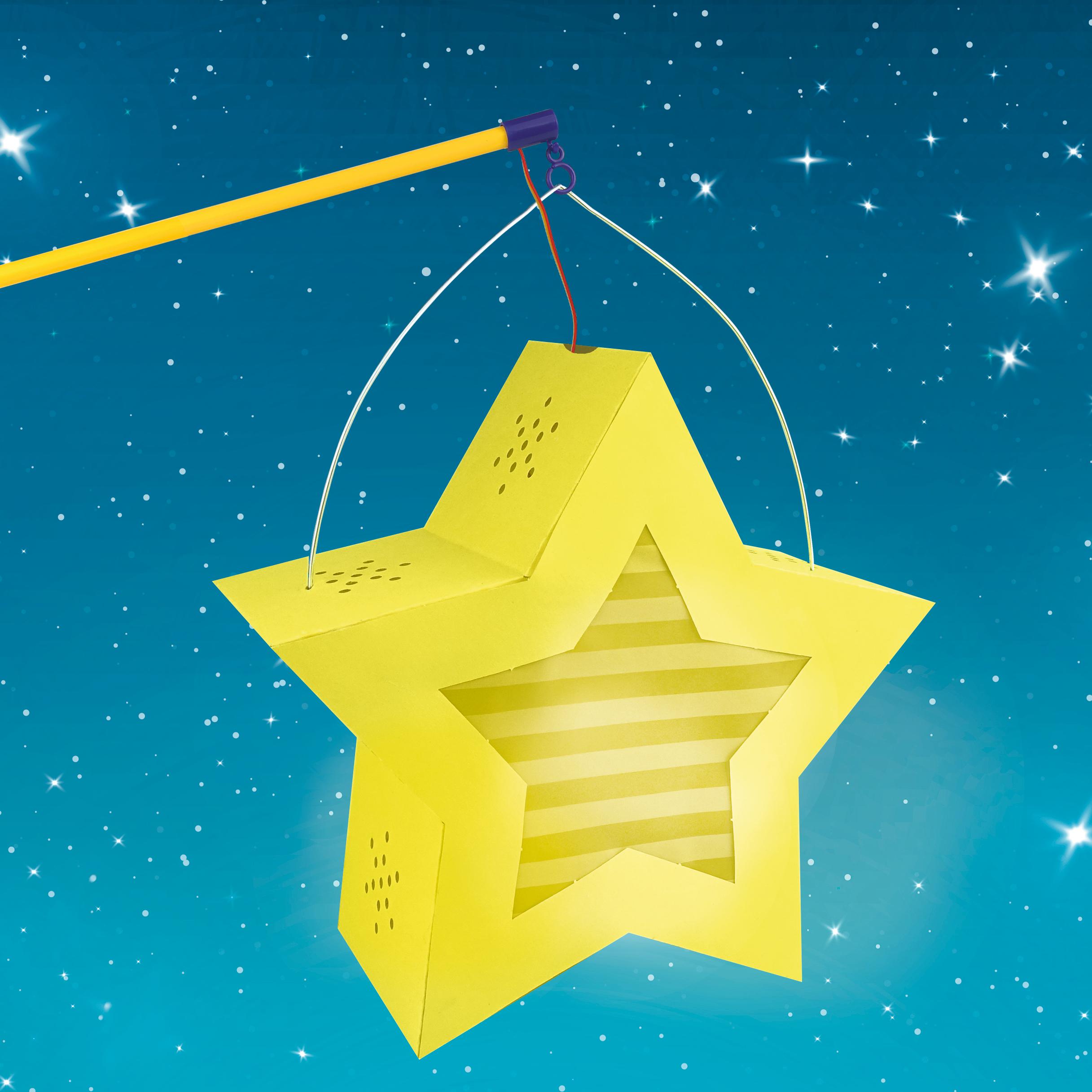 Thumbnail - Ursus Twinkle Star 19cm gelb Laterne