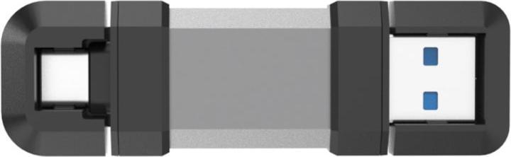 Produktbild Silicon Power 64 GB, USB TYPE-A and TYPE-C FLASH DRIVE, MOBILE C51, Silver (64 GB, USB-A, USB-C)