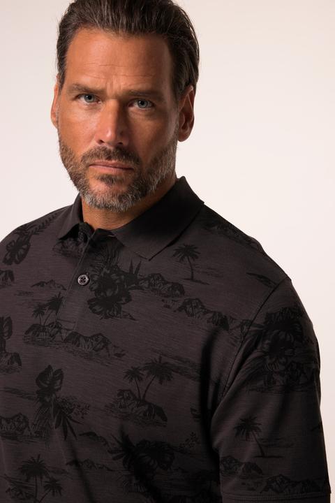 Produktbild JP1880 JP 1880 Poloshirt, Bauchfit, Halbarm, Piqué, Alloverprint, XXL bis 8 XL (8XL)