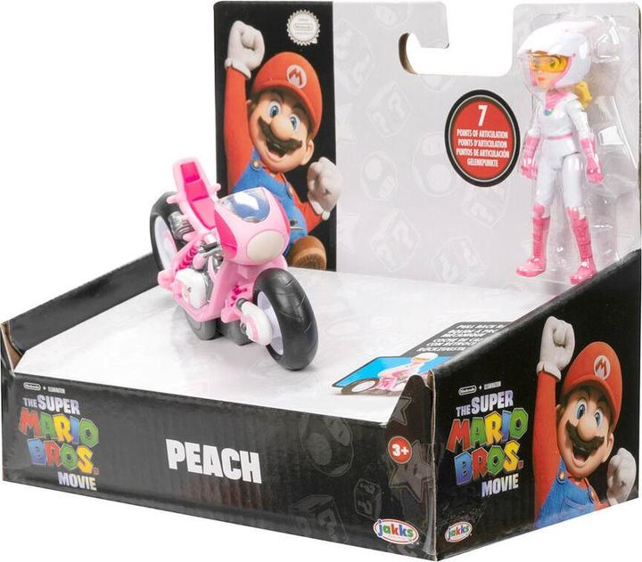 Actual product image Jakks Pacific Super Mario Movie - Figure w/ Kart - Peach (6 cm) (417694)