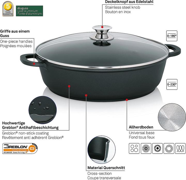 Productafbeelding Kela Kerros (36 cm, Koekenpan, Gegoten aluminium)