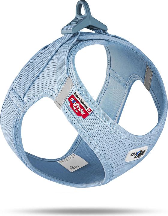 Curli Geschirr Vest Air-Mesh XL, Skyblue (XL, Hund, Allgemein)