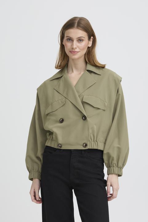 Actual product image Ichi Dames Jas Deep Lichen Green
