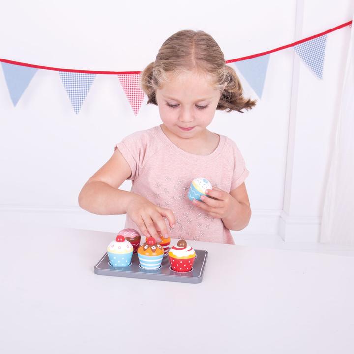 Produktbild Bigjigs Holz Muffinset