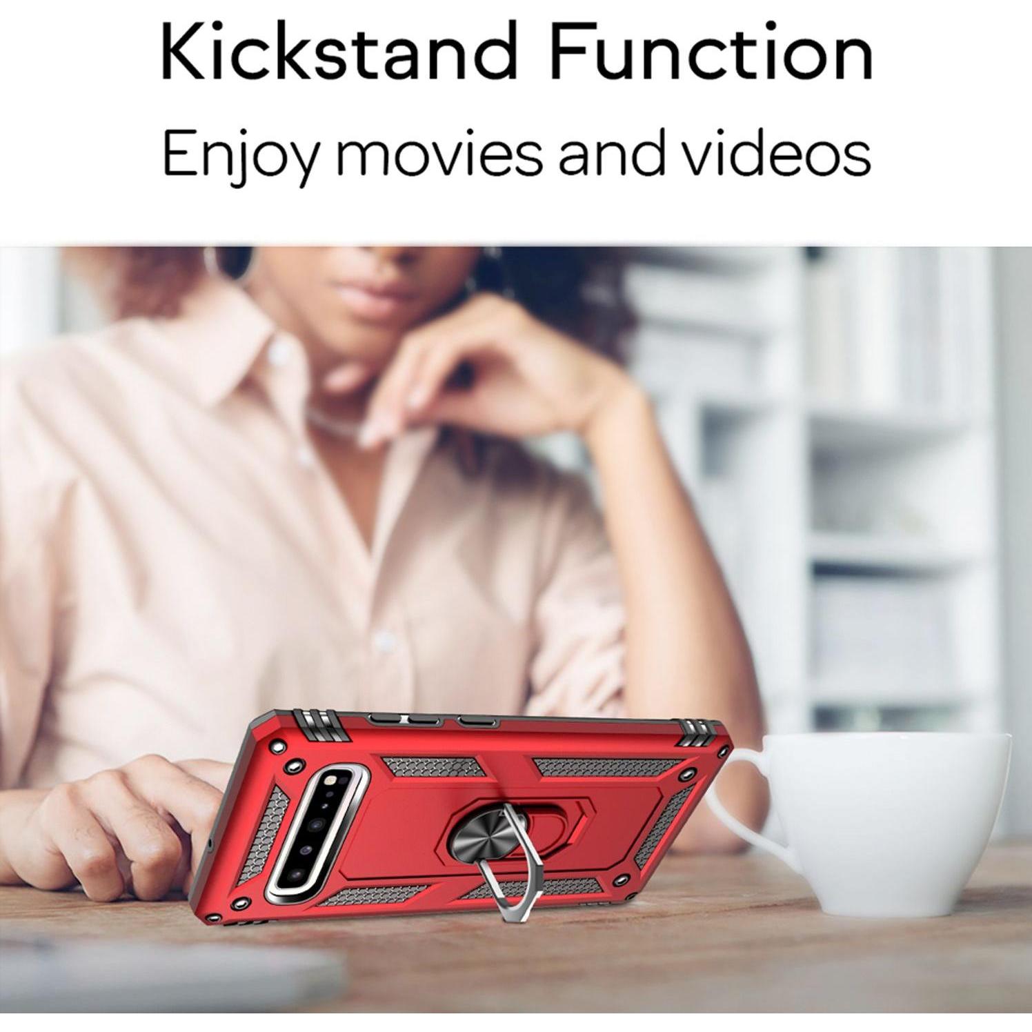 Thumbnail - Nalia Ring Hülle (Samsung Galaxy S10), Smartphone Hülle, Silber