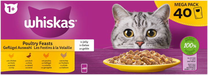 Immagine prodotto Whiskas Borsa della freschezza (Adulto, 40 pz., 3400 g)