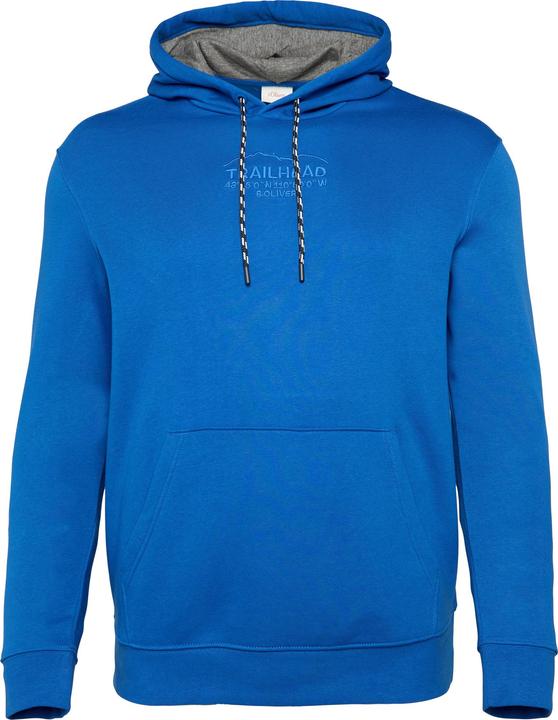 S.Oliver Sweatshirt Hoodie mit Kängurutasche und Stickerei (5XL)